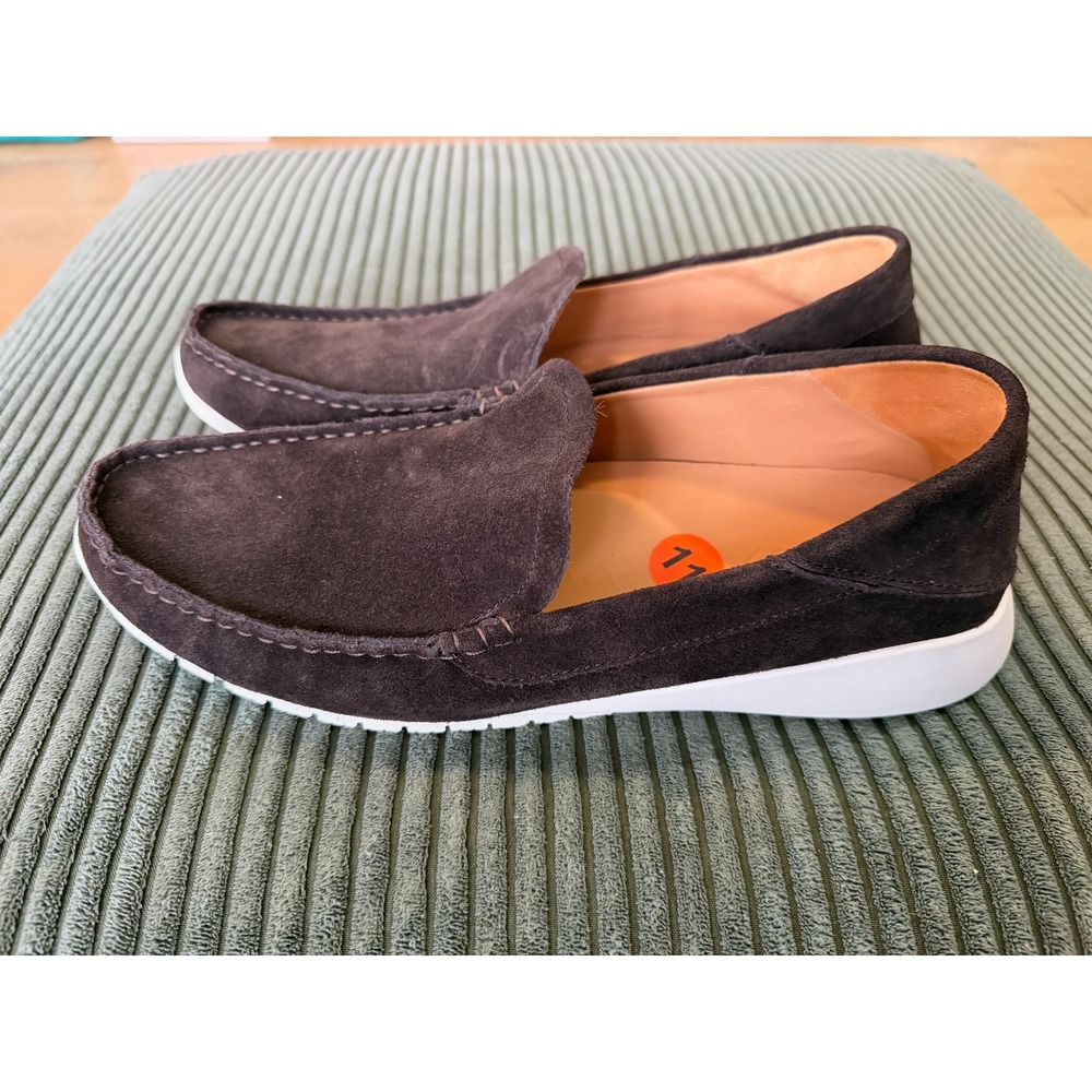 OluKai Ka'a Loafer Mens 11 Dark Brown Suede Slip On Shoes 10535-6363 EU 44